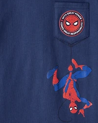 Boys Marvel™ Spider-Man Short-Sleeve Graphic Tee - Blue
