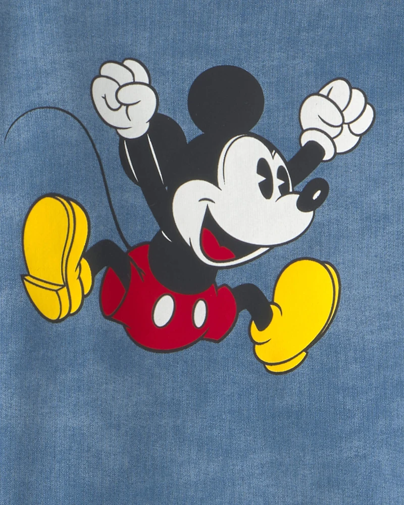 Baby 2-Piece Disney© Mickey Mouse French Terry Top & Short Set - Blue