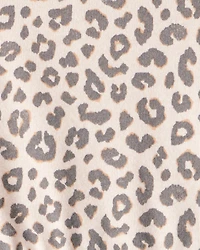 Baby Girl Leopard Print Long-Sleeve Dress - Brown