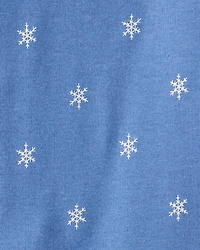 Baby Girl 4-Pack Polar Bear Print Cotton Long-Sleeve Multipack Bodysuits - White/Purple/Blue