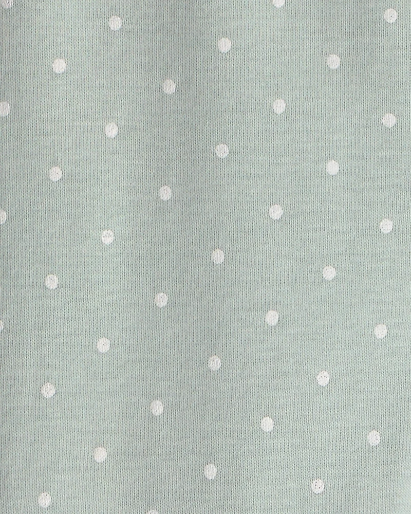 Baby Girl 4-Piece Country Chicken 100% Cotton Snug Fit Pyjama Set - Blue/Cream