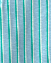 Boys Striped Short-Sleeve Button-Down Shirt - Blue