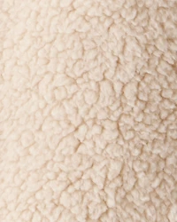 Baby Girl Sherpa Fashion Jacket - Brown