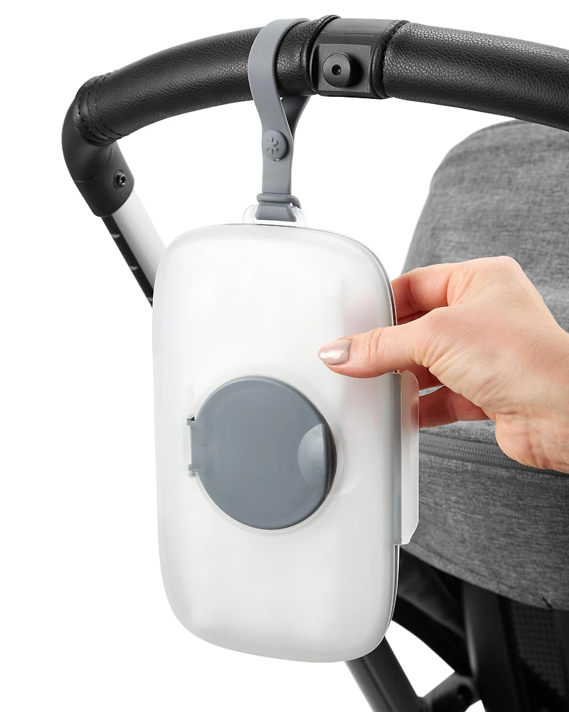 Grab & Go Snug Seal Wipes Case - Grey