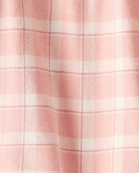 Toddler Girl Plaid Cotton Long-Sleeve Top - Pink