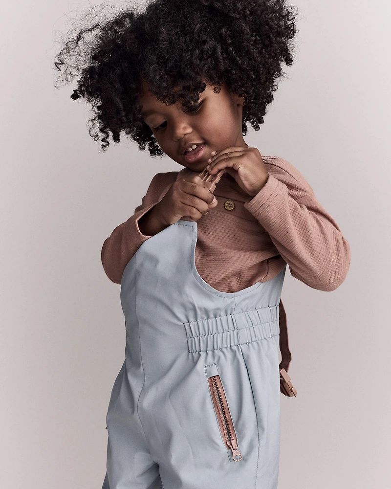Toddler Rain Bib - Pale Blue