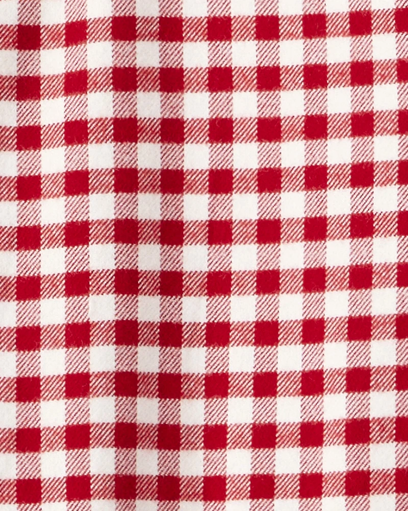 Girls Organic Cotton Flannel Dress