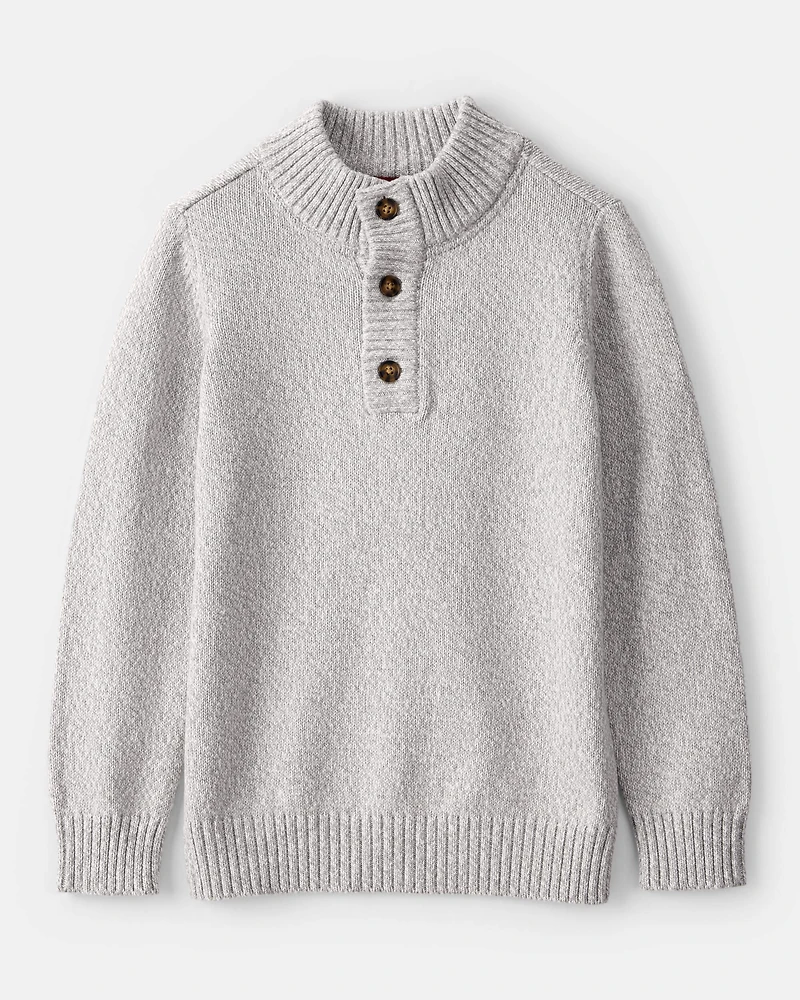 Boys Pullover Sweater - Grey