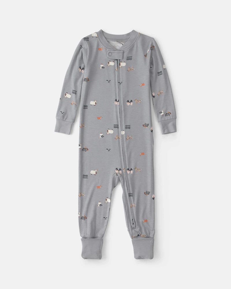 Baby 1-Piece Halloween PurelySoft™ Snug Fit Pyjama - Grey