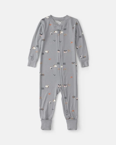 Baby 1-Piece Halloween PurelySoft™ Snug Fit Pyjama - Grey