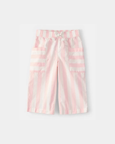 Baby Girl Striped Pants - Pink/Ivory