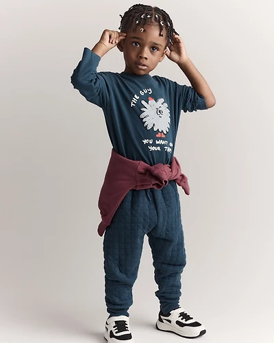 Toddler No-Seam Jogger Pant - Deep Teal
