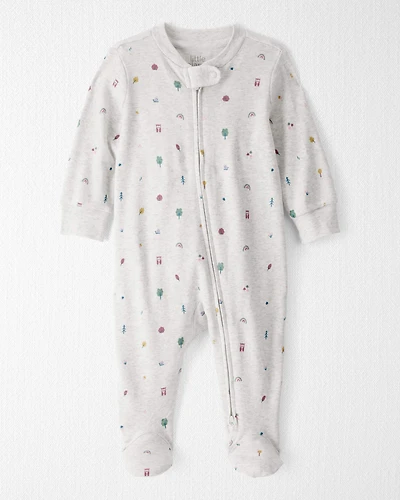 Baby Organic Cotton Sleep & Play Pyjamas Icon Town Print