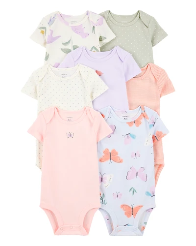 Baby Girl 7- Pack Short-Sleeve Original Bodysuits