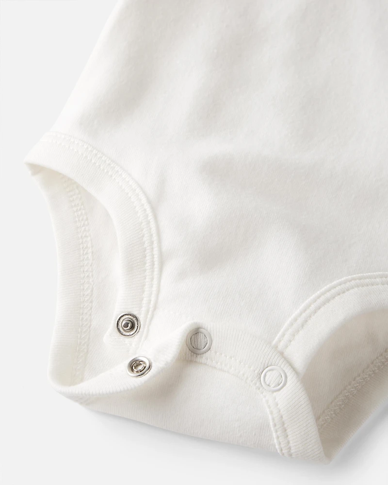 Baby 3-Pack Organic Cotton Rib Bodysuits