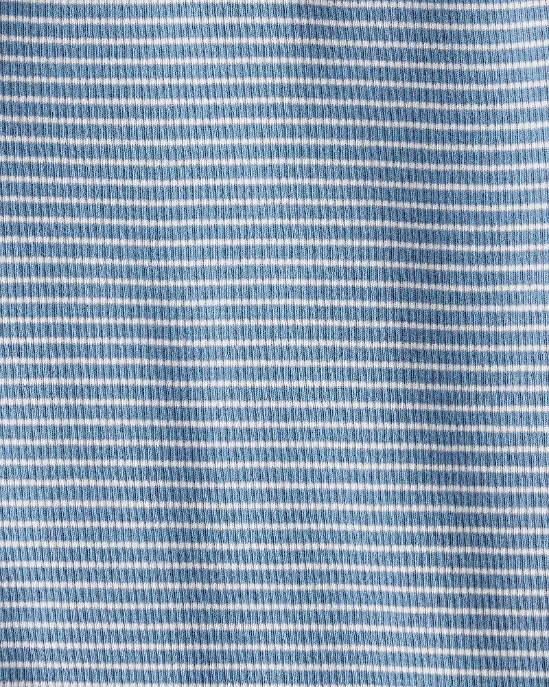 Baby Boy 2-Piece Organic Cotton Overall Set - Blue