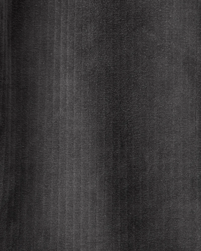 Toddler Girl Ribbed Flare Pants - Black