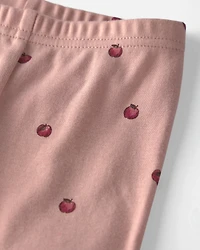 Baby Girl 2-Piece Organic Cotton Pajamas Pink Apples