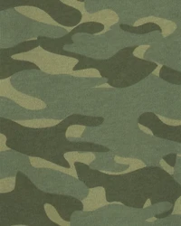 Boys Camo Zip-Up Hoodie - Green