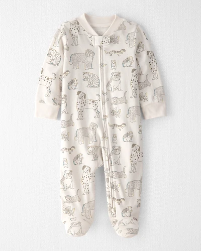 Baby Organic Cotton Sleeper Pyjama Pet-Print