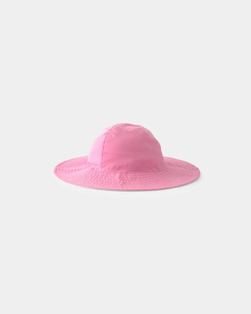Toddler Girl Reversible Swim Hat - Pink/White