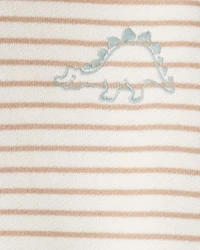 Baby Boy 2-Piece Dinosaur Hoodie & Pant Set - Cream/Brown