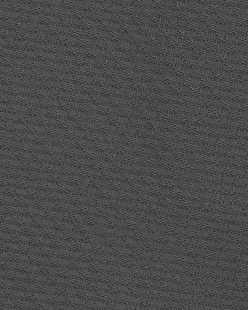 Boys Solid Cotton Blend Shorts - Gray