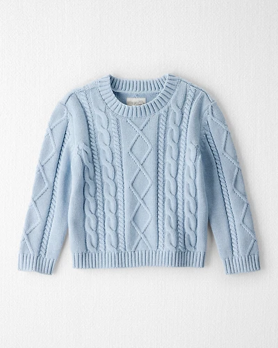 Toddler Organic Cotton Cable Knit Sweater