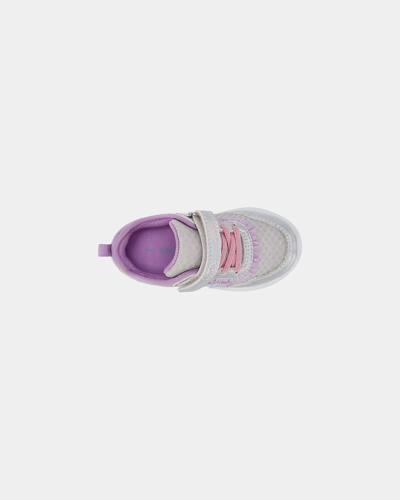Toddler Girl Athletic Light-up Unicorn Shoe - Multi