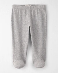 Baby Boy Organic Cotton Rib Footed Pants