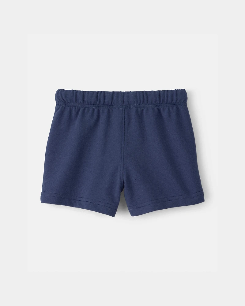 Baby Boy French Terry Shorts - Blue