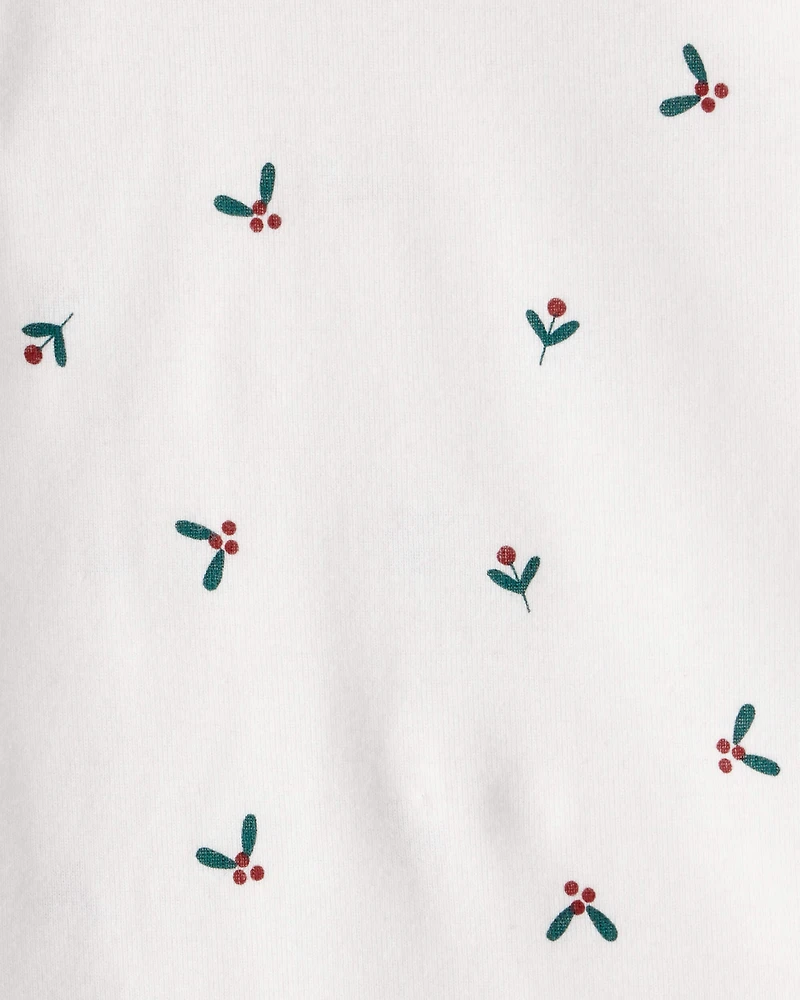 Baby Girl 3-Piece DayDream Fleece Floral Long-Sleeve Bodysuit & Pant Set - Red