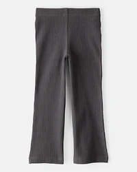 Toddler Girl Cotton Flare Active Pants - Black