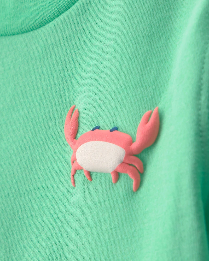 Toddler Boy Crab Graphic Tee - Green