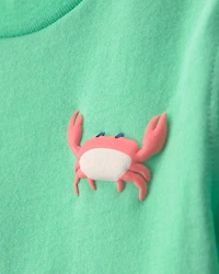 Toddler Boy Crab Graphic Tee - Green