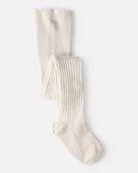 Girls Rib Tights - Cream