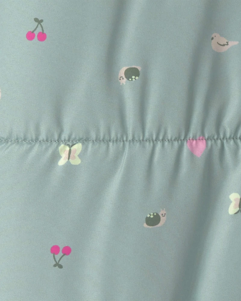 Baby Girl Novelty Pramsuit- Green