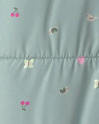 Baby Girl Novelty Pramsuit- Green