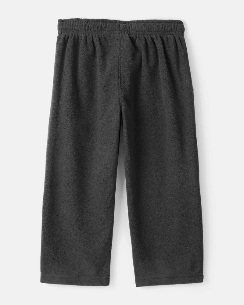 Toddler Boy Fleece Joggers - Black