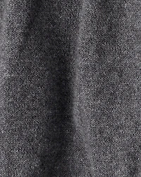 Baby Girl Bow Print Cotton Long-Sleeve Dress Set - White/Grey