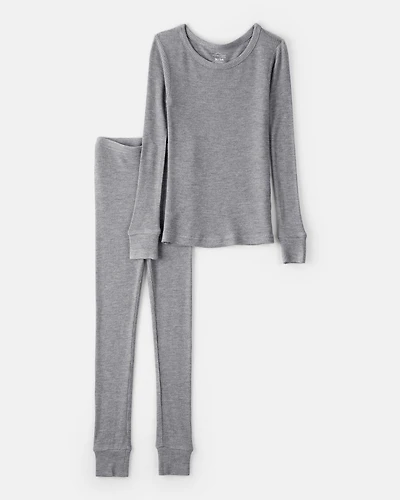 Toddler Boy PurelySoft Long-Sleeve 2-Piece pyjamas - Grey