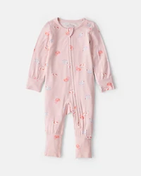 Baby Girl Flamingo PurelySoft™ Snug Fit Sleeper - Pink