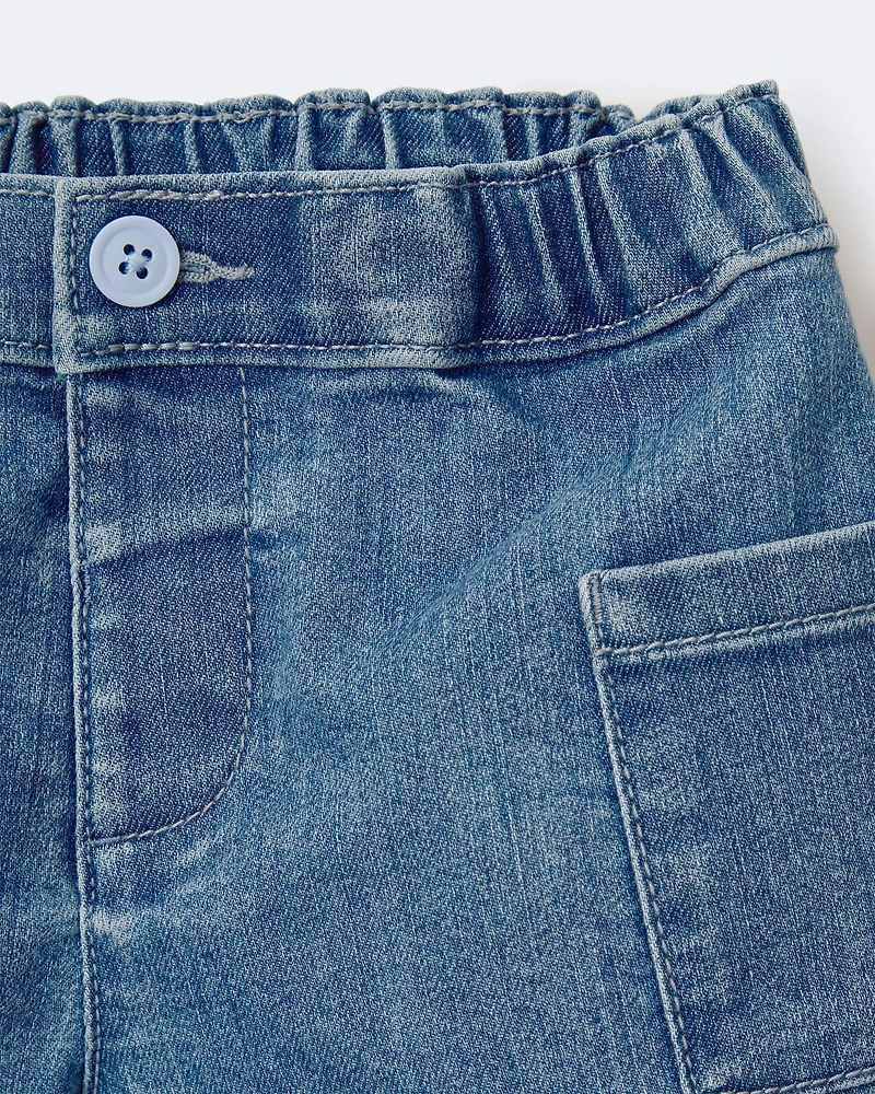 Toddler Girl Mom Short Denim
