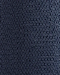 Toddler Organic Cotton Crotchet Knit Polo Shirt