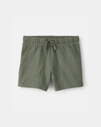 Toddler Boy French Terry Shorts - Green