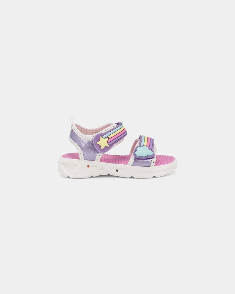Toddler Girl Rainbow Light-Up Sandals