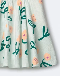 Toddler Girl Avenue Twirl™ Dress Floral Print - Light Green