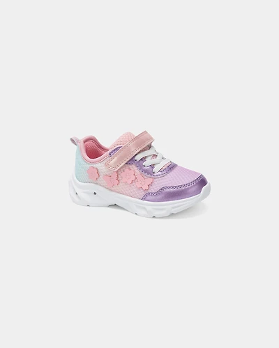 Toddler Girl Butterfly Floral Athletic Shoes - Purple/Pink