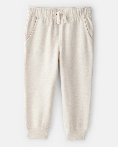 Toddler Boy DayDream Fleece Joggers - Cream