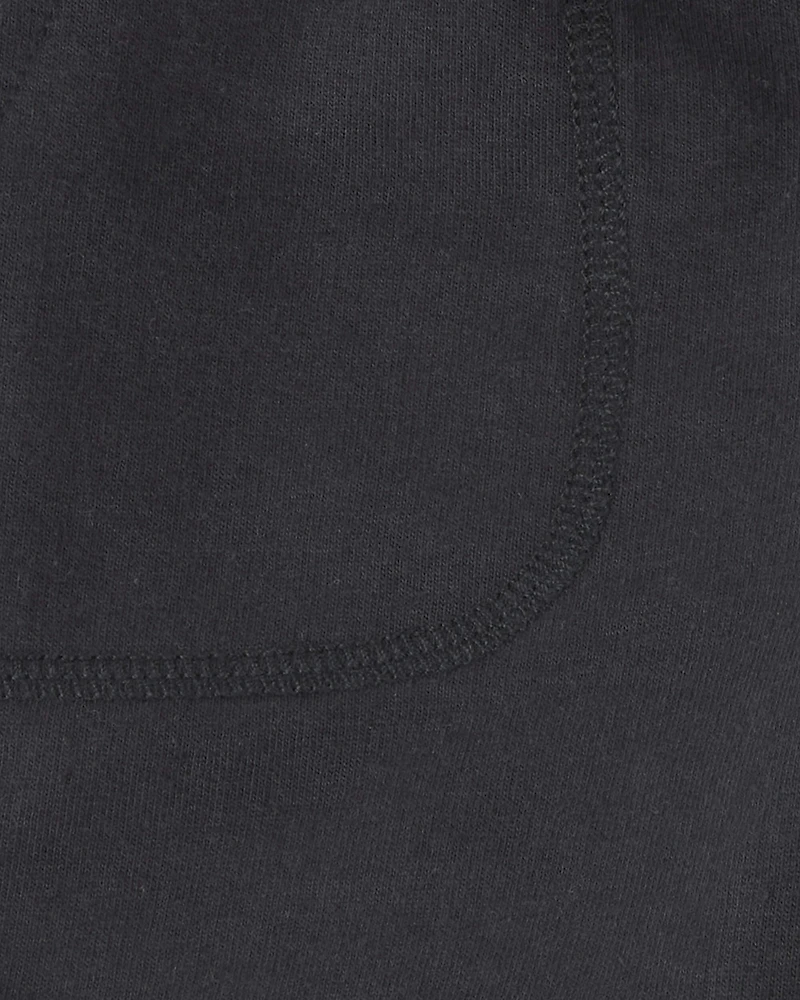 Toddler Boy French Terry Shorts - Black